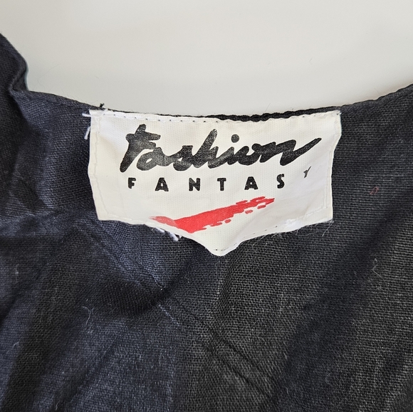 VINTAGE 80s Fashion Fantasy Full Sequin Christmas Santa Claus Tree Vest One Size - Picture 6 of 7